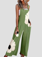 Floral Print Wide-Leg Jumpsuit – Sleeveless Kerinna