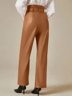Leather Wide-Leg Pants Kerinna