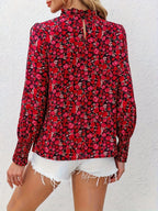 Elegant Floral Blouse – Long Sleeve Kerinna