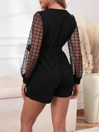 V-Neck Lace Cut-Out Jumpsuit Kerinna