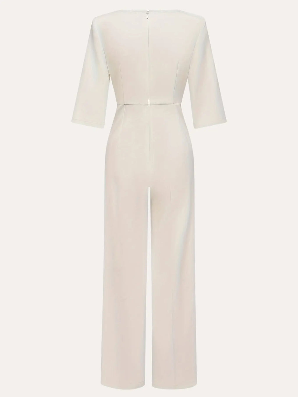 Pearl-Embellished Sleeves Jumpsuit Kerinna