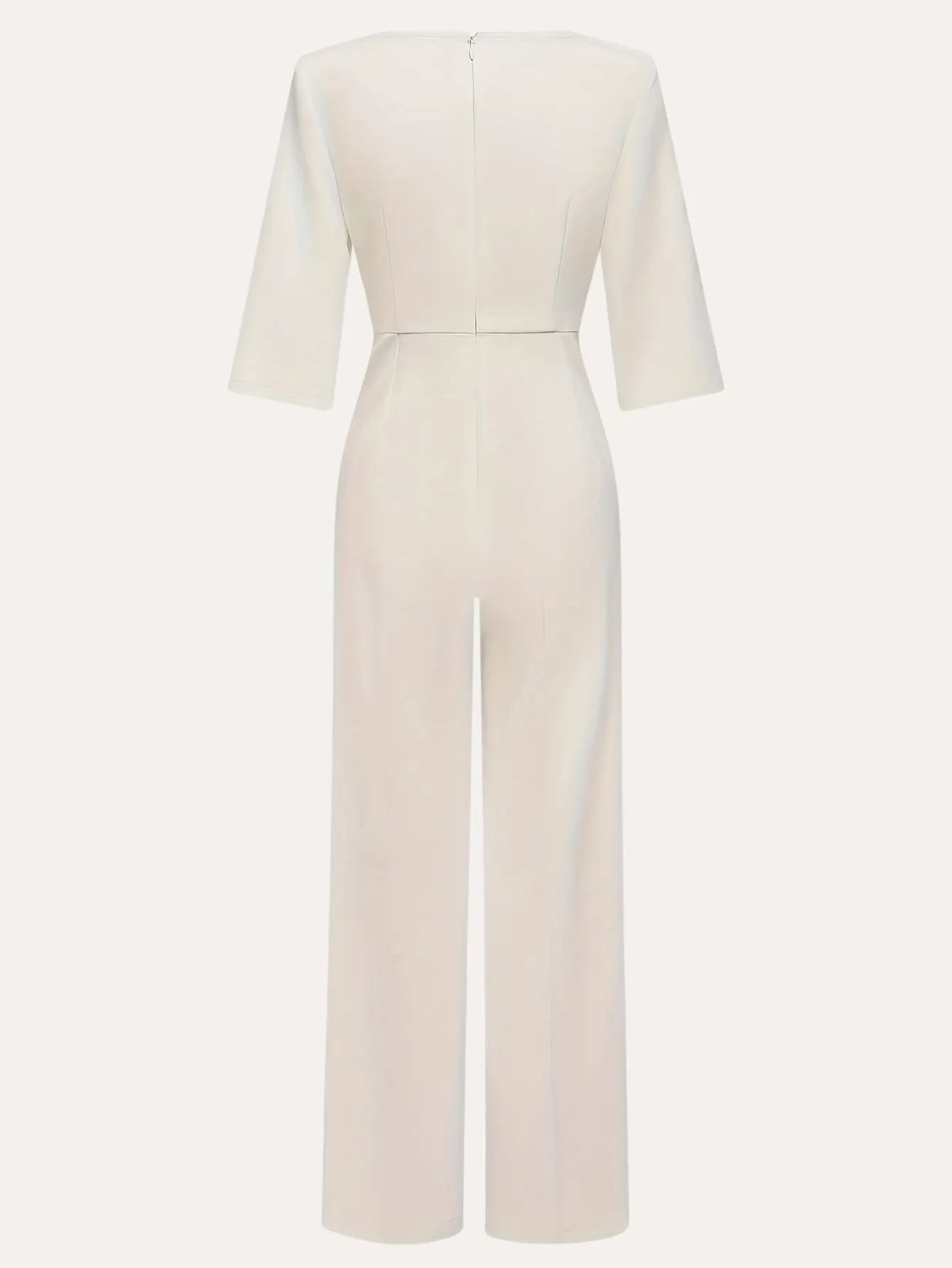 Pearl-Embellished Sleeves Jumpsuit Kerinna