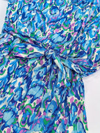 Abstract Print V-Neck Jumpsuit Kerinna